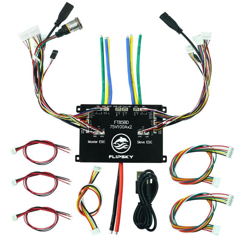 Flipsky FT85BD ESC アルミケース付き 非V - 72V 45A Dual Controller のレビューと価格