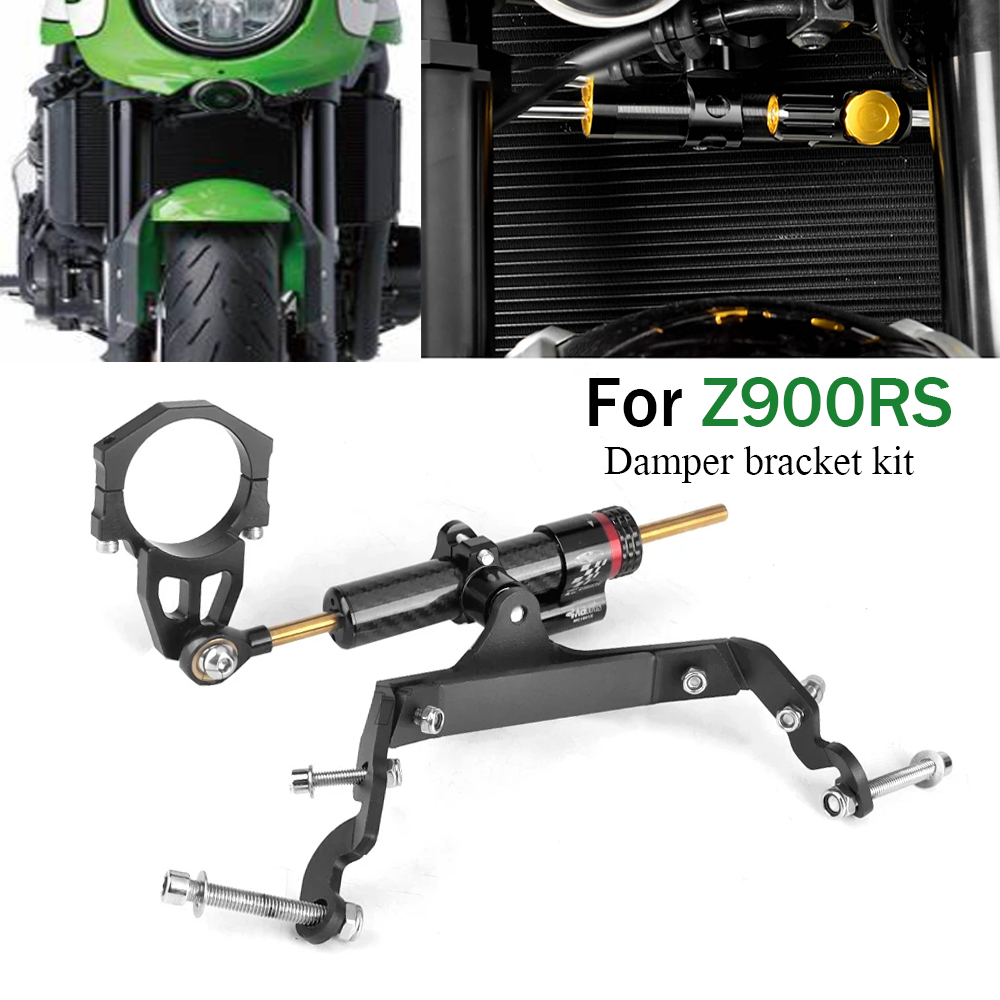 モーターサイクルステアリングダンパーブラケット,スタビライザ - Steering Damper Stabilizer Kit Cnc のレビューと価格
